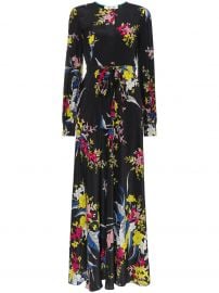 Dvf Diane Von Furstenberg Silk Floral Maxi Dress With Waist Tie - Farfetch at Farfetch